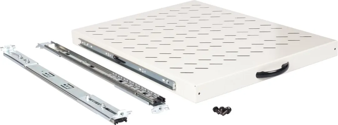 Roline 19-inch 1U Uitschuifbare Plank 550mm - 25kg Grijs - afbeelding 3 van 5