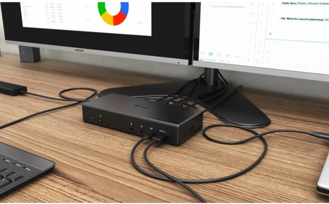 I-tec USB-C Quattro Display PD C31QUATTRODOCKPD Docking Station - 85W - Zwart - afbeelding 6 van 6
