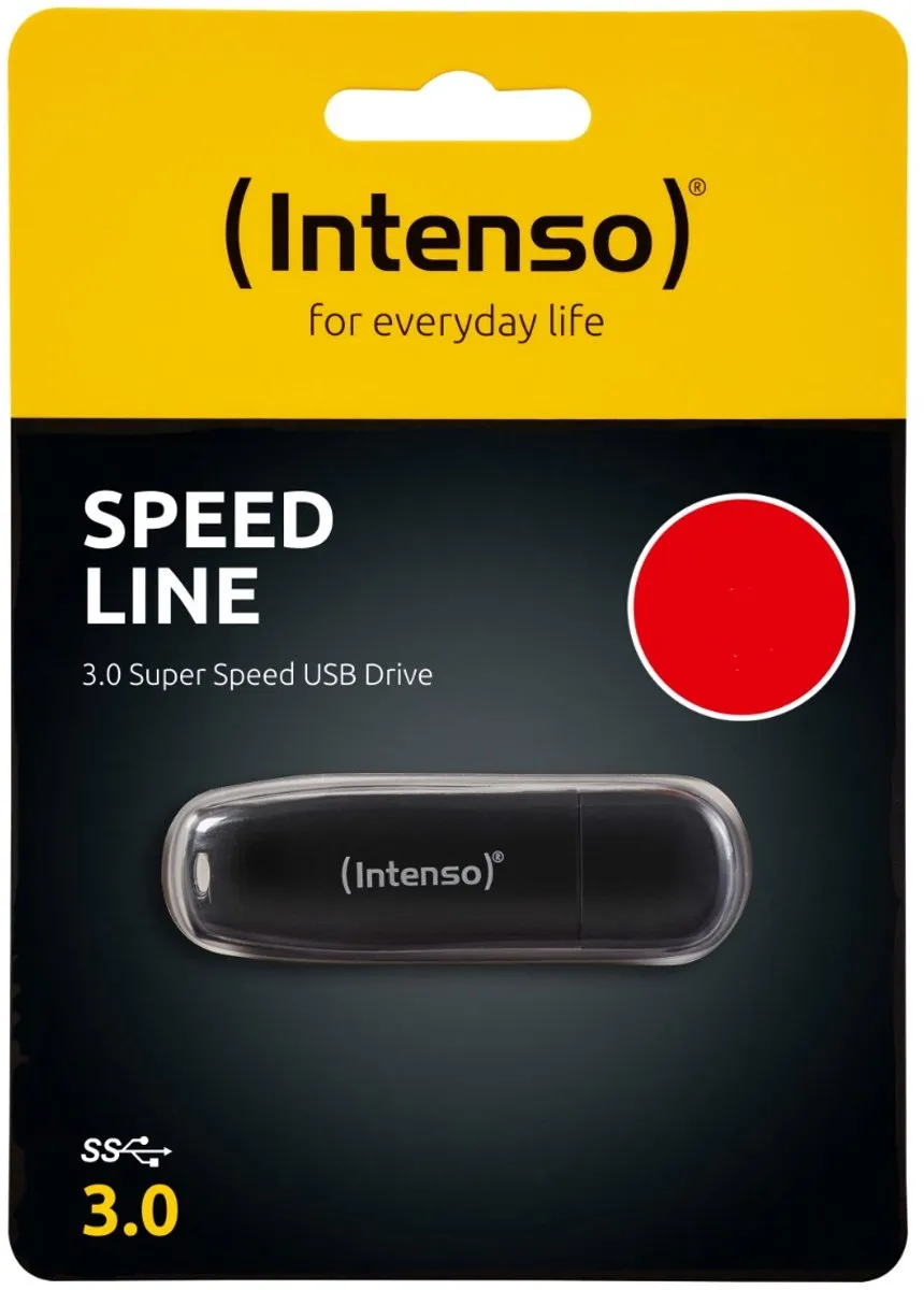 Intenso Speed Line USB Drive 32GB - USB 3.0 - Zwart - afbeelding 6 van 6