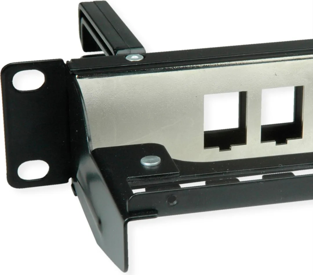 Roline 19" Keystone Patchpaneel 16P - Afgeschermd - Zwart