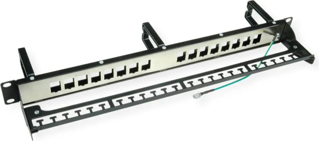 Roline 19" Keystone Patchpaneel 16P - Afgeschermd - Zwart - afbeelding 6 van 6