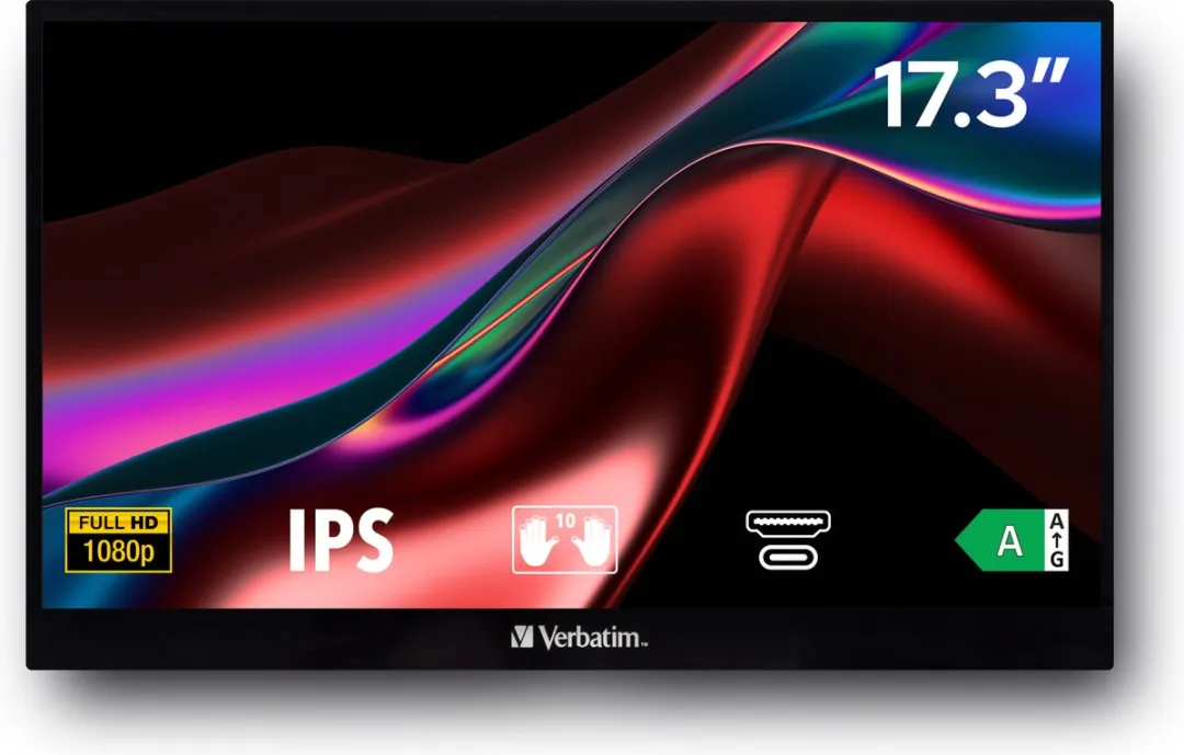 Verbatim Portable Monitor 17.3" - 2x USB-C