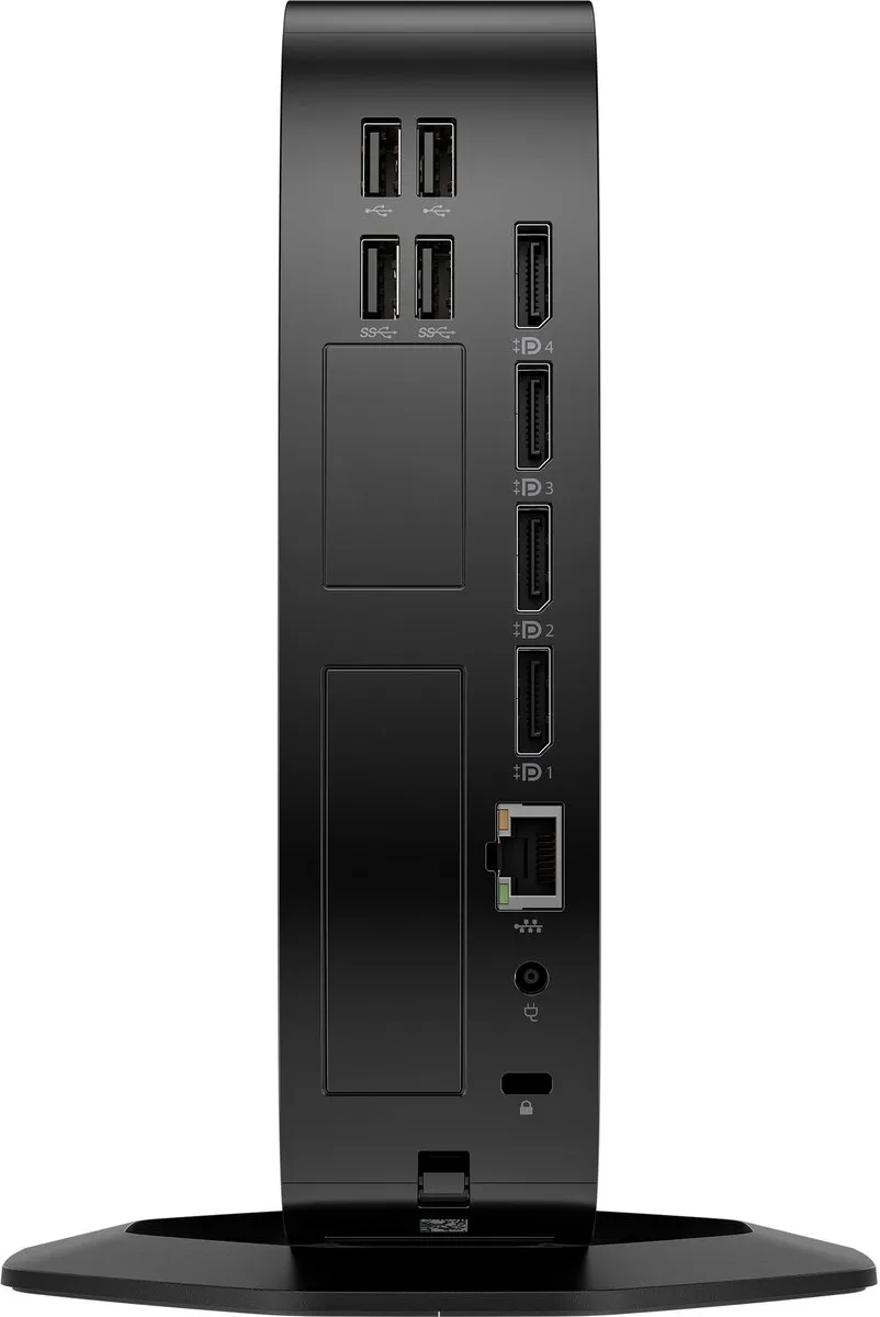 HP Elite t755 V2546 Mini PC - 6 Cores 256GB SSD Zwart