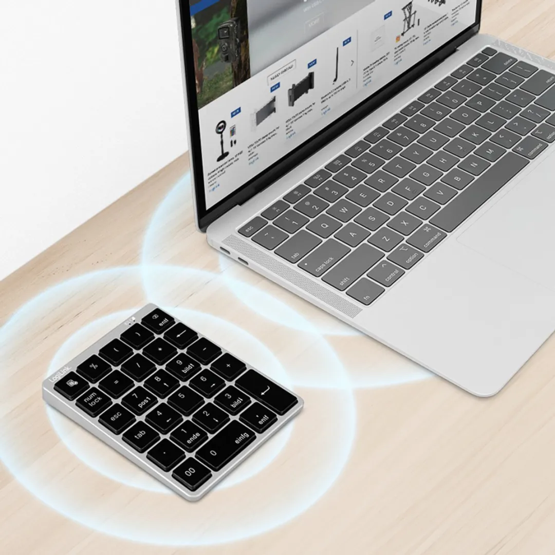 Logilink ID0212 Bluetooth Numeriek Toetsenbord - Grijs