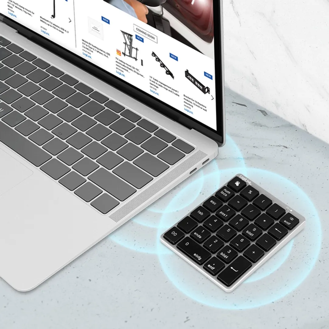 Logilink ID0212 Bluetooth Numeriek Toetsenbord - Grijs