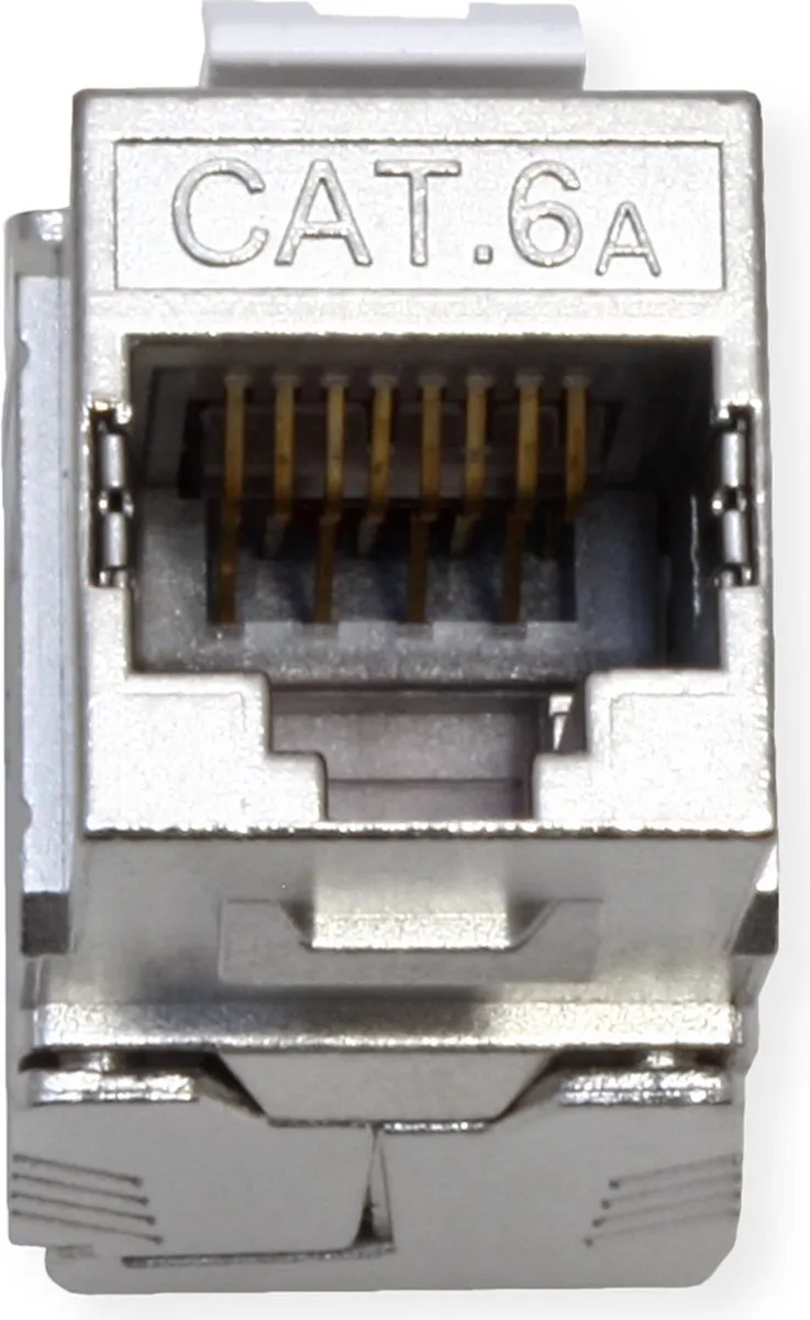 Roline Cat.6A Keystone RJ-45 Afgeschermd Zilver