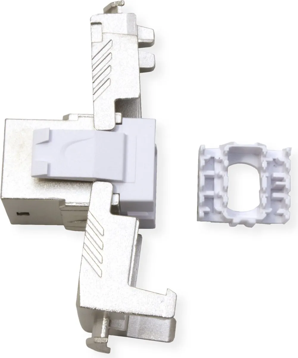 Roline Cat.6A Keystone RJ-45 Afgeschermd Zilver