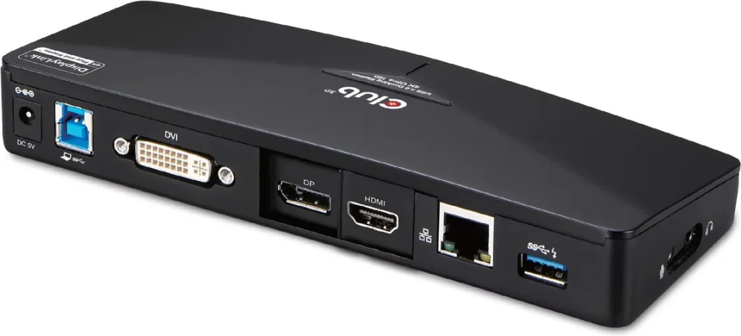 Club3D CSV-3103D USB-A Docking Station 5Gbps - Zwart