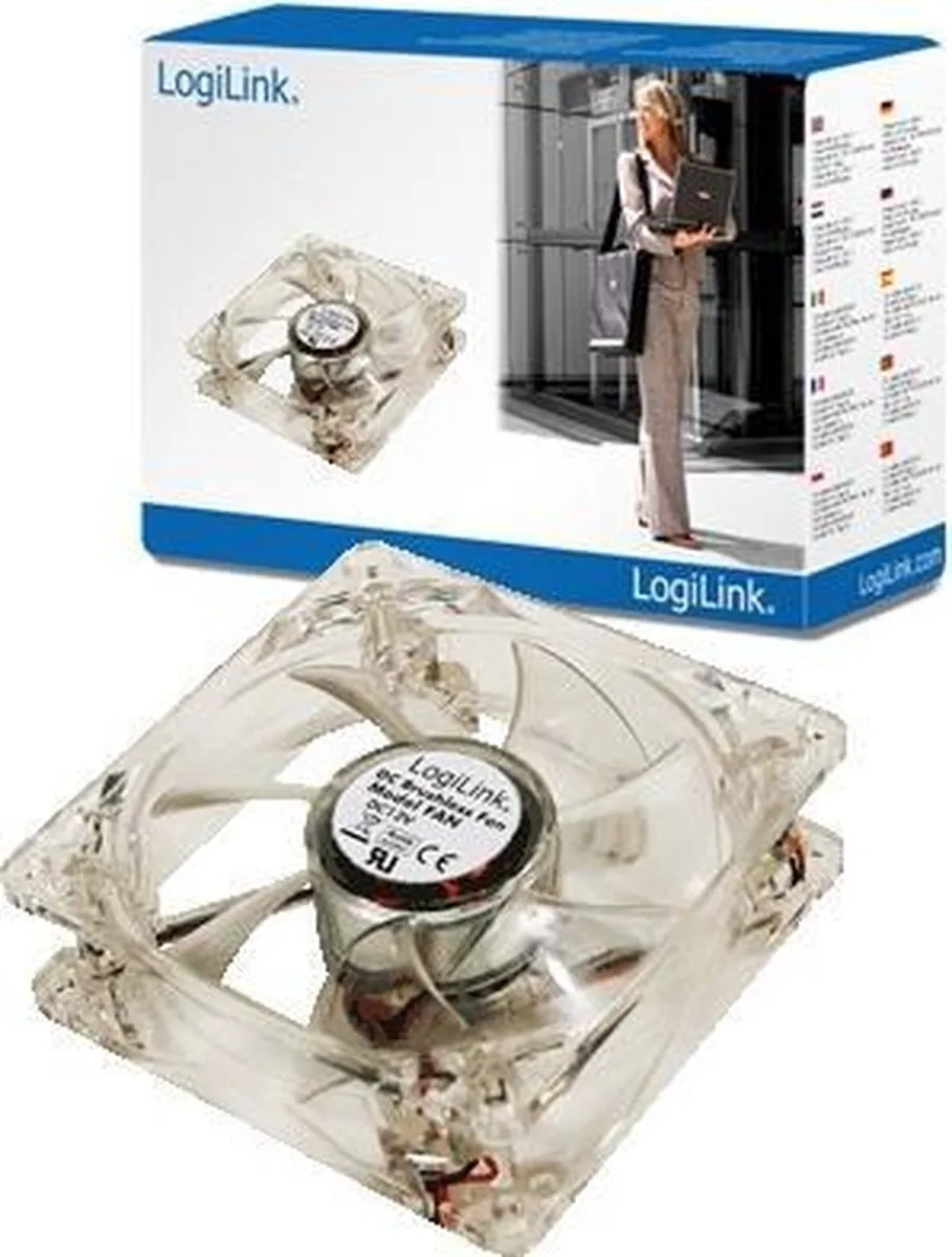 Logilink FAN104 PC-ventilator 120mm - Wit