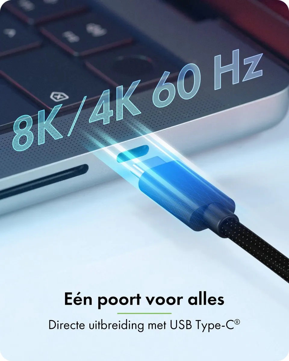 Icy Box 61202 USB-C naar 3x HDMI Adapter - Zwart - afbeelding 6 van 6