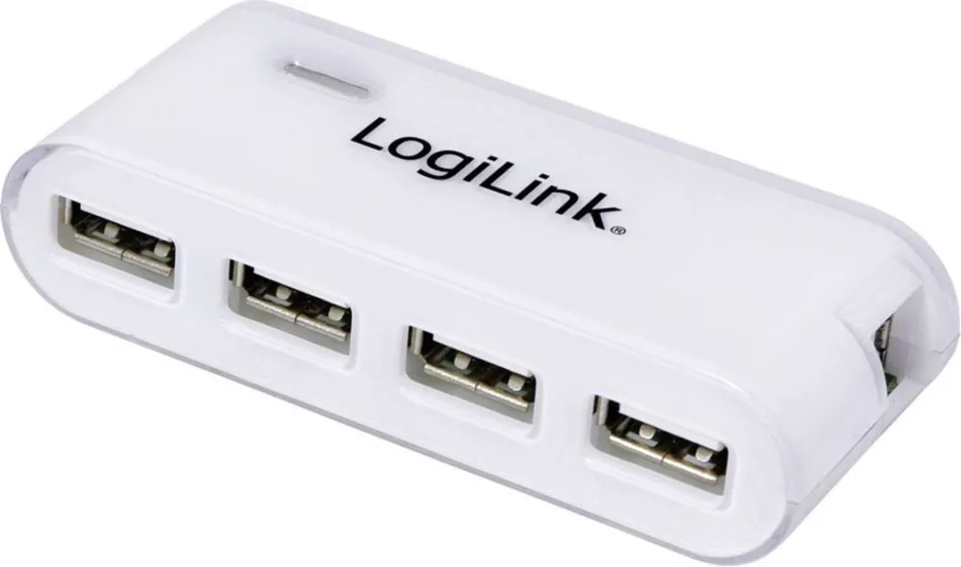 Logilink UA0086 USB 2.0 Hub 4 Poorten - Wit