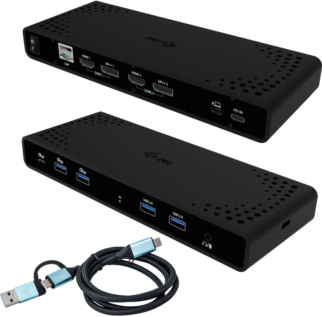 I-tec CADUA4KDOCKPDB Laptopdockingstation - Zwart
