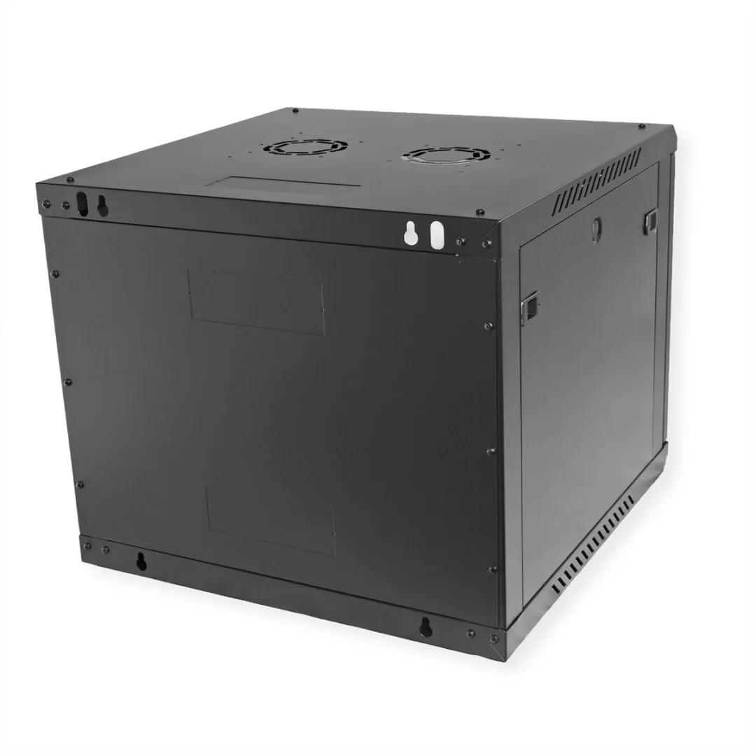 Roline 19-inch Wandbehuizing Basic Plus 9U 600x600mm - Zwart - afbeelding 6 van 6