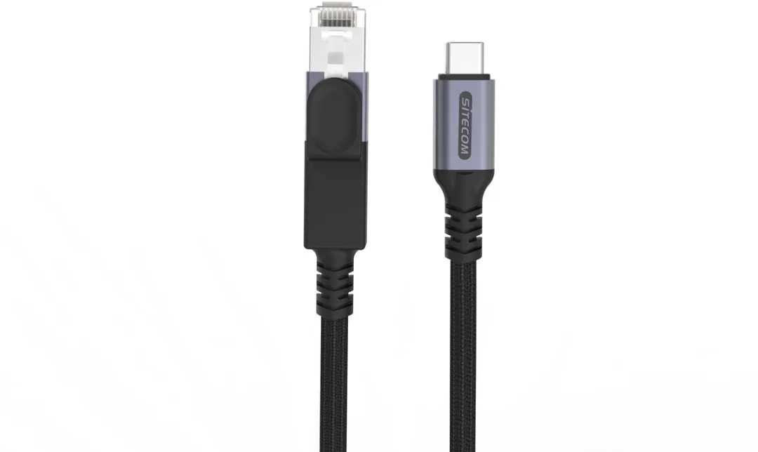 Sitecom CA-1010 USB-C naar Ethernet Kabel 150cm - Zwart