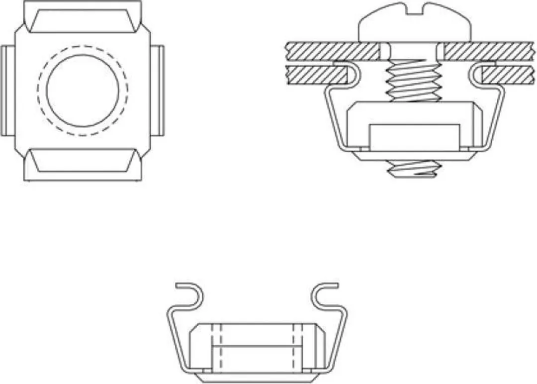 Logilink AC0111 Montagekit - Zwart/Zilver