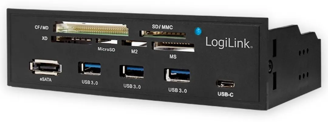 Logilink UA0341 Geheugenkaartlezer Intern - Zwart