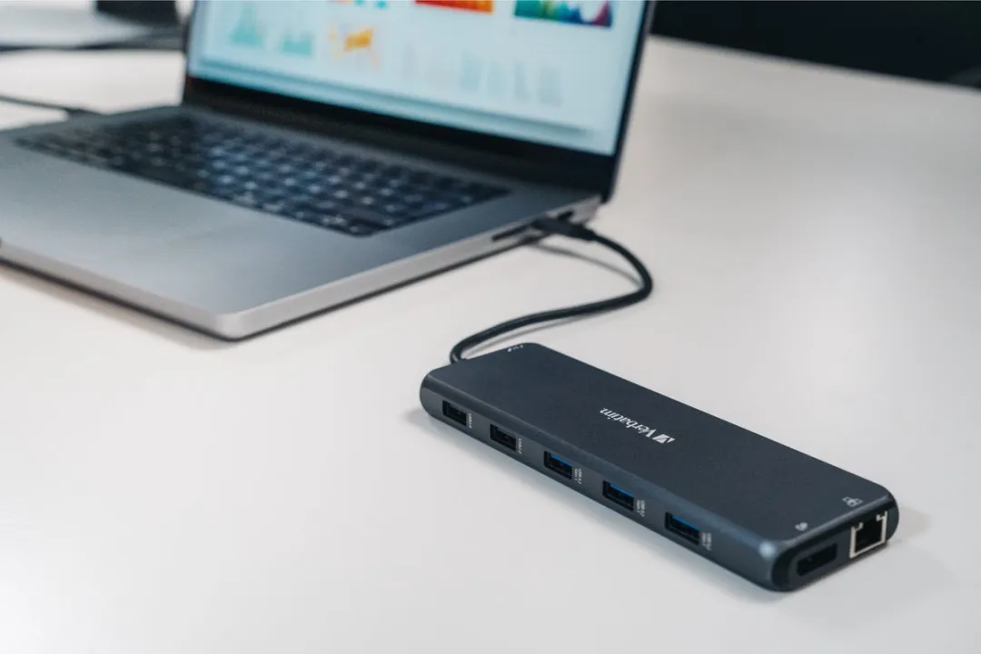 Verbatim Adapterhub USB-C 32153 - 2x HDMI/DP/USB-A/Ethernet/Jack 3,5mm - Zilver
