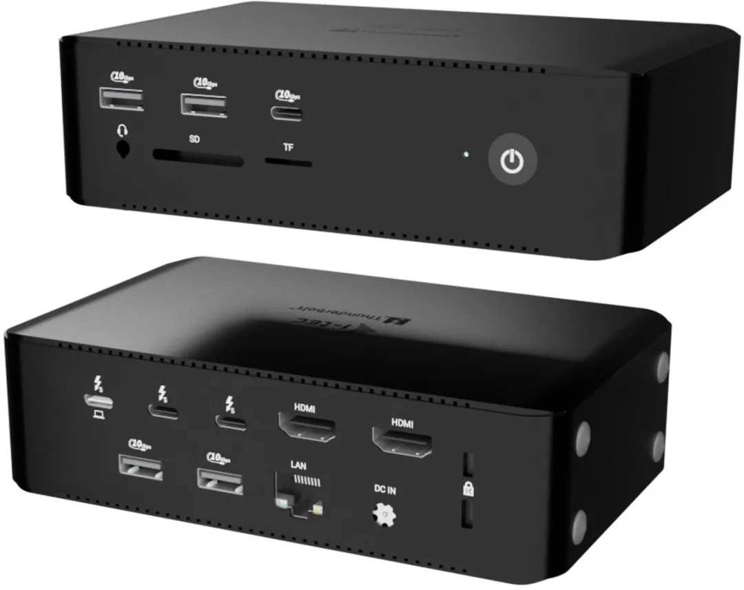 I-tec Thunderbolt5 TB5QUATTRODOCKPD Docking Station - 5x USB - 2.5G LAN - 140W