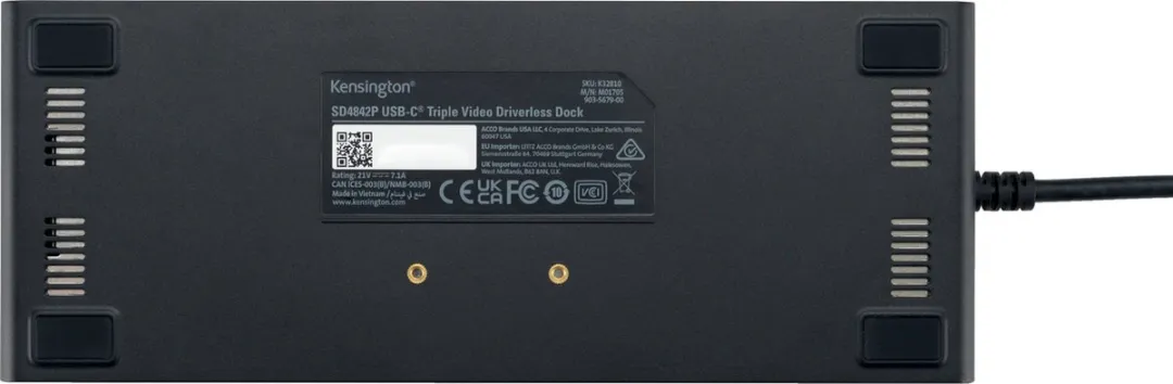 Kensington K32810EU USB-C Docking Station 100W - Zwart
