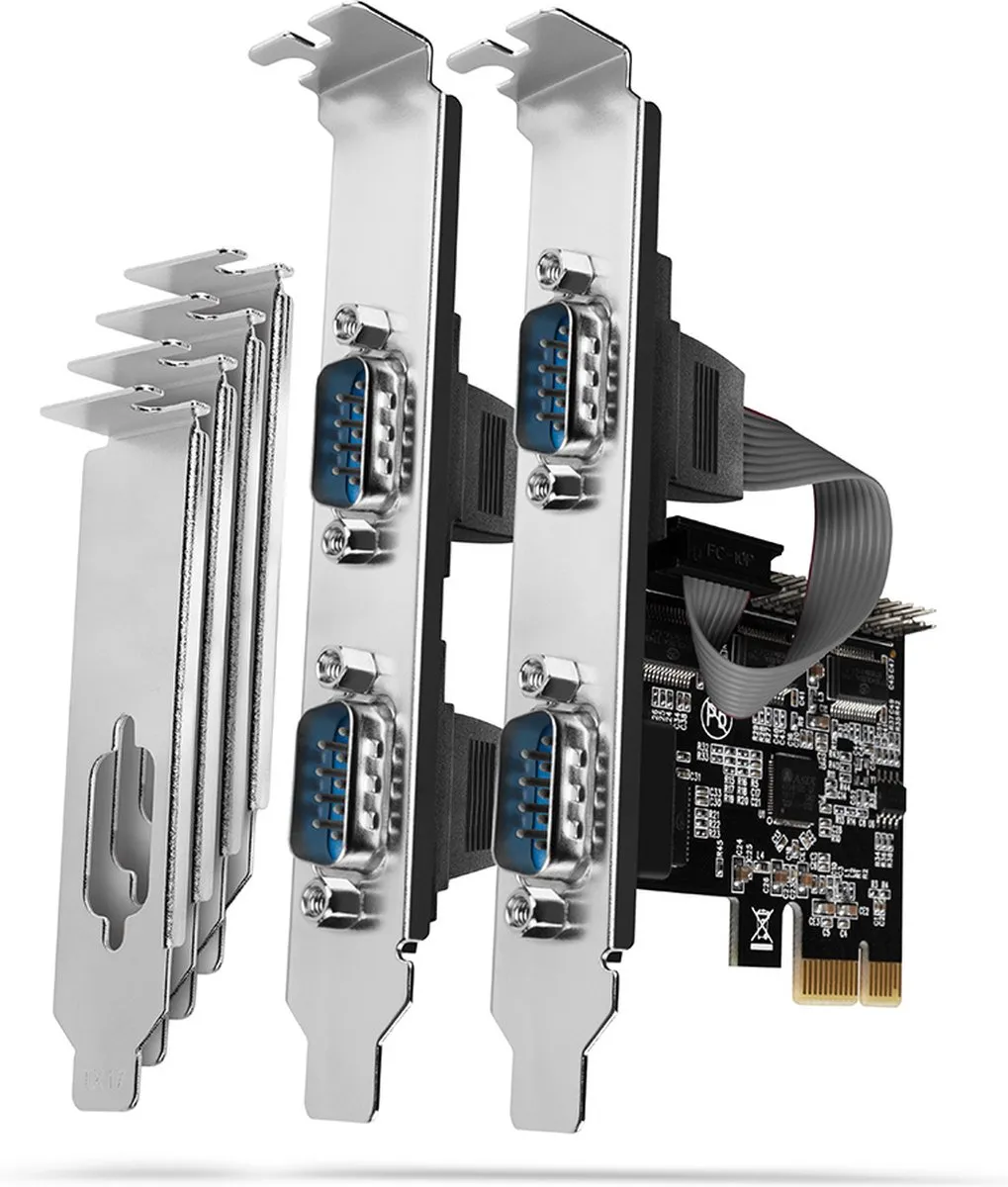 Axagon PCEA-S4N PCIe Adapter 4x Seriële Poorten