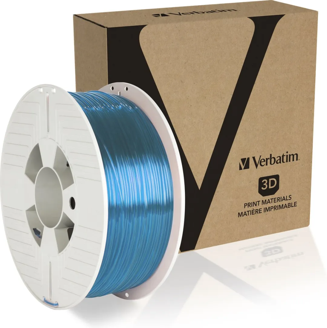 Verbatim 55056 PET-G 3D Printerfilament 1.75mm 1Kg - Blauw Transparant