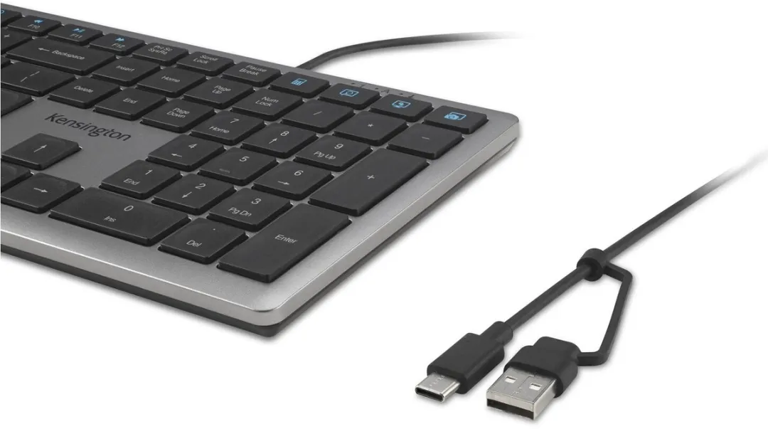 Kensington KB515 EQ USB-C Toetsenbord - Grijs/Zwart