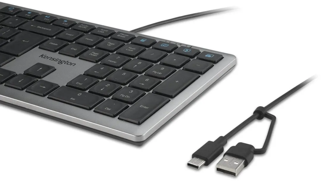 Kensington KB515 EQ USB-C Toetsenbord - Grijs/Zwart