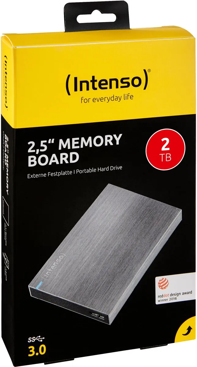 Intenso Memory Board 2TB Externe HDD - Grijs - afbeelding 6 van 6