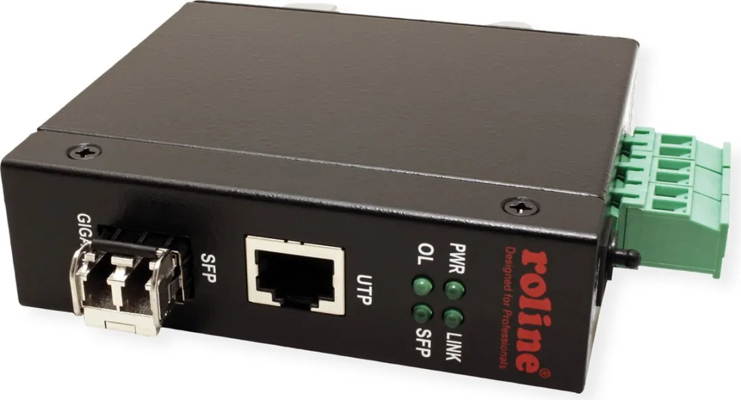 Roline Industriële Converter 1000T 1000SX/LC - 1x Ethernet, 1x SFP
