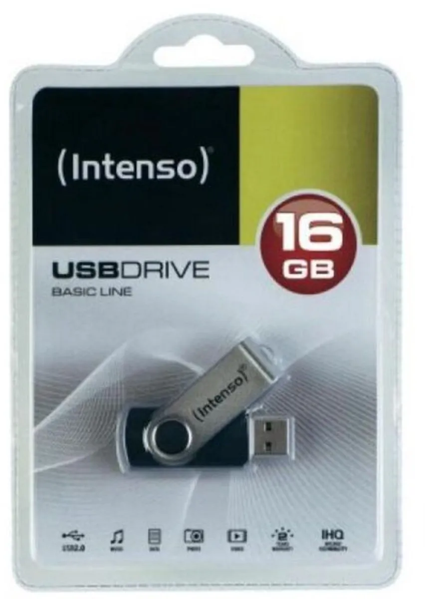 Intenso Basic Line 3503480 USB-Stick 32GB - Zwart