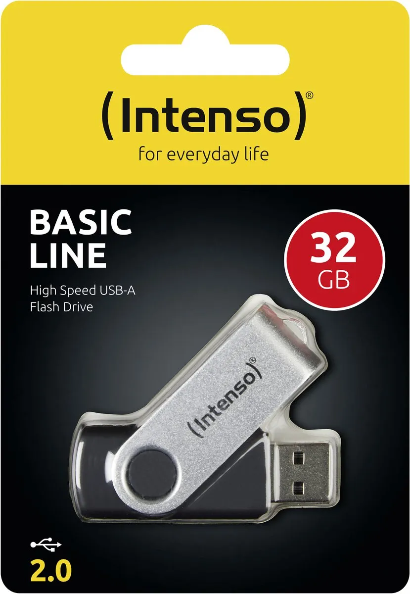 Intenso Basic Line 3503480 USB-Stick 32GB - Zwart