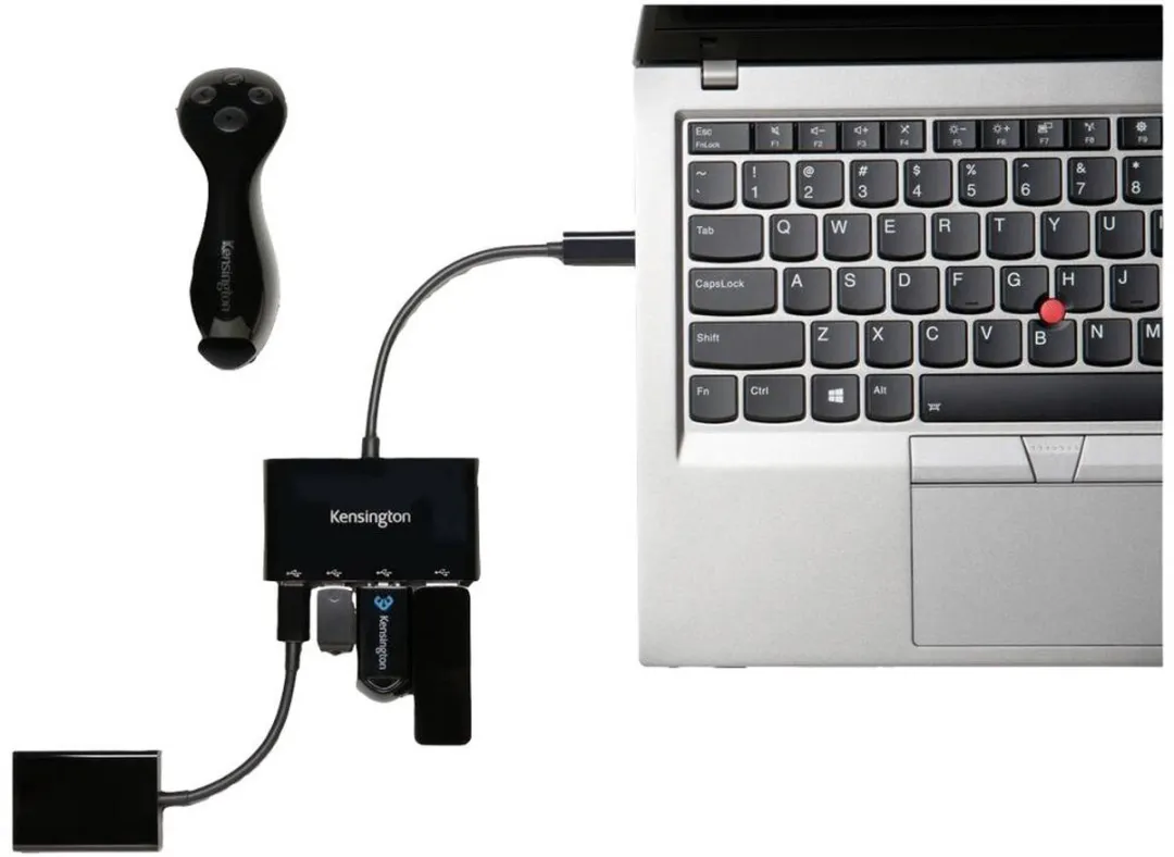 Kensington K39124EU USB 3.1 Hub 4-Poorten - Zwart