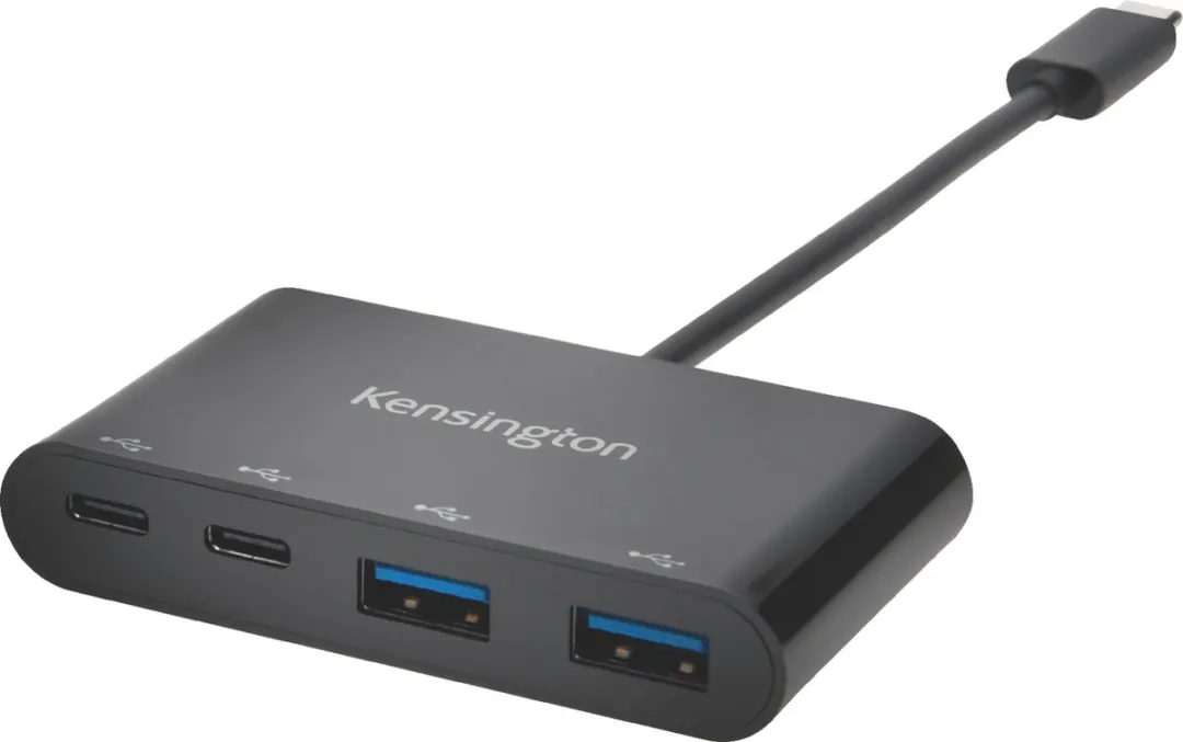 Kensington K39124EU USB 3.1 Hub 4-Poorten - Zwart