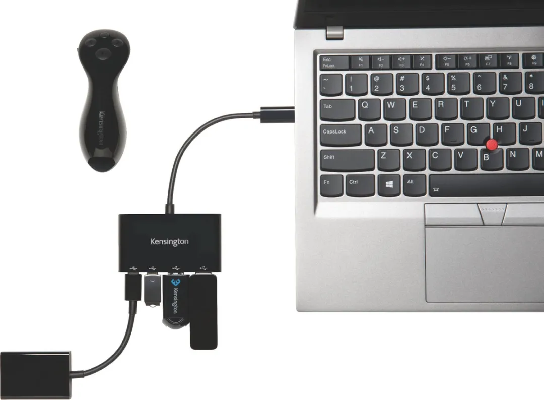Kensington K39124EU USB 3.1 Hub 4-Poorten - Zwart