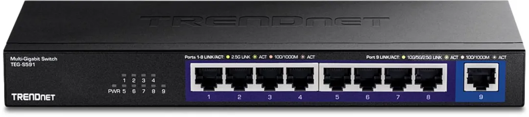 TRENDnet TEG-S591 9-poorts switch, Multi-Gigabit