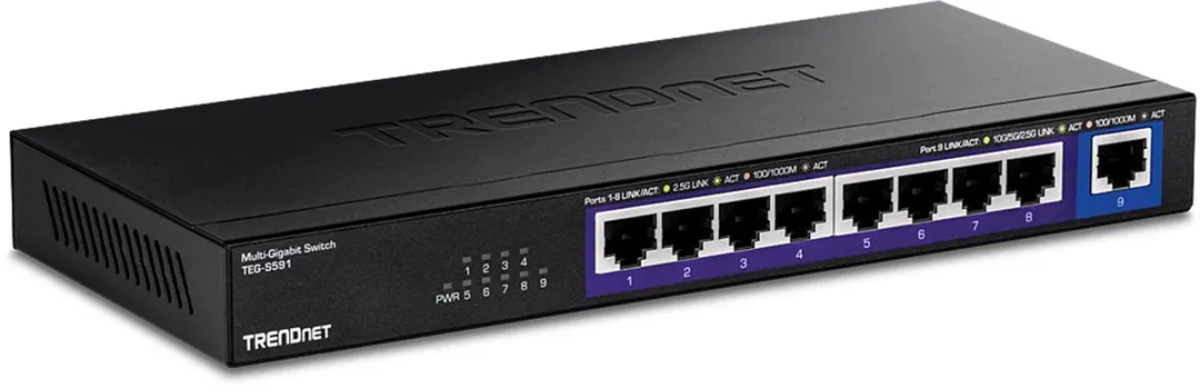 TRENDnet TEG-S591 9-poorts switch, Multi-Gigabit
