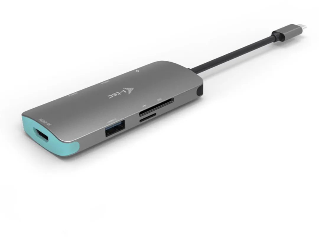 I-tec Metal USB-C Nano Dock C31NANODOCKPD - HDMI 4K - 100W - Grijs