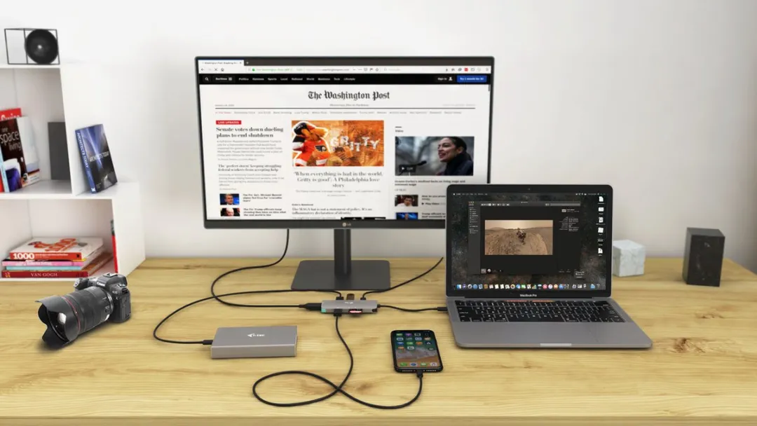 I-tec Metal USB-C Nano Dock C31NANODOCKPD - HDMI 4K - 100W - Grijs