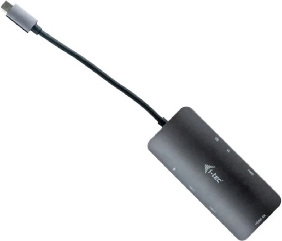 I-tec Metal USB-C Nano Dock C31NANODOCKPD - HDMI 4K - 100W - Grijs