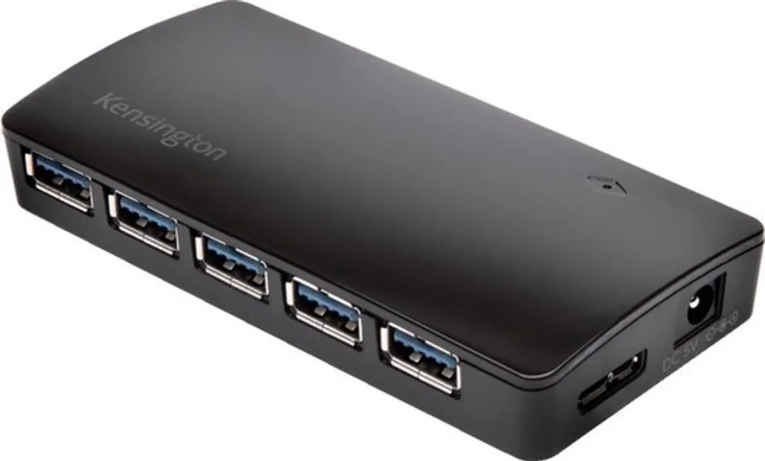 Kensington K39123EU USB 3.0 Hub 7 Poorten - Zwart