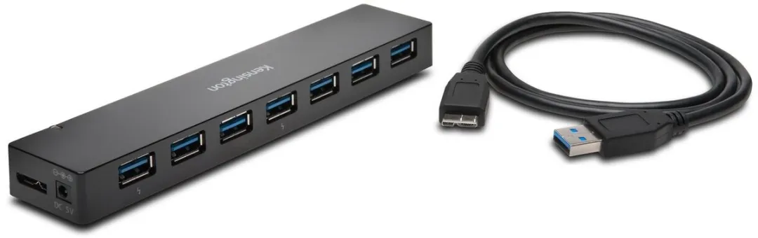 Kensington K39123EU USB 3.0 Hub 7 Poorten - Zwart