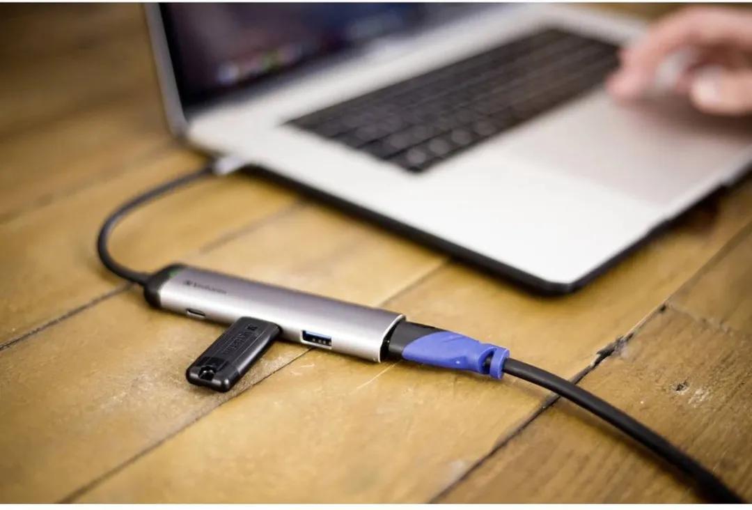 Verbatim 49140 USB-C Dockingstation - 1x HDMI/1x USB-C - Zilver - afbeelding 6 van 6