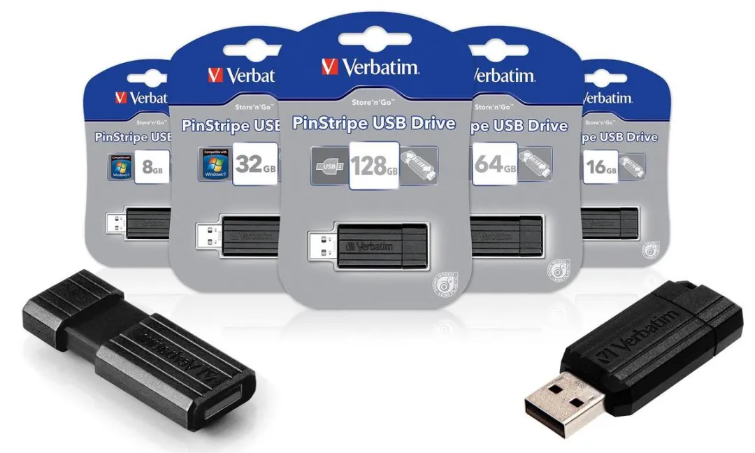 Verbatim Store'n'Go PinStripe 64GB USB-Stick - Zwart