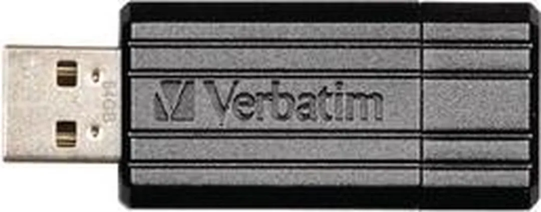 Verbatim Store'n'Go PinStripe 64GB USB-Stick - Zwart