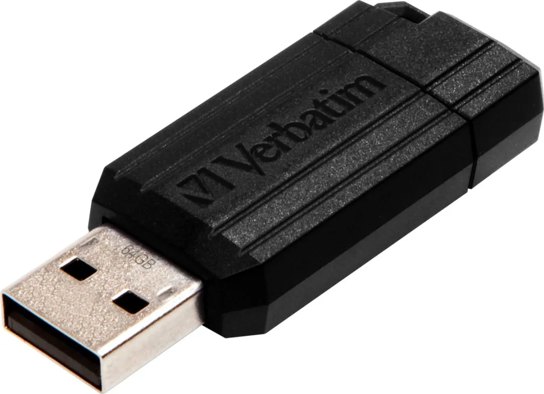 Verbatim Store'n'Go PinStripe 64GB USB-Stick - Zwart
