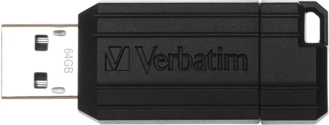 Verbatim Store'n'Go PinStripe 64GB USB-Stick - Zwart