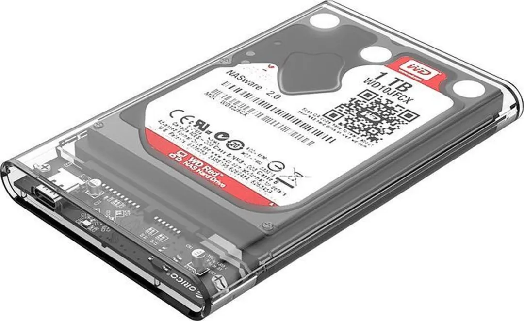 ORICO ORI-2139C3-CR 2.5 inch Type-C Behuizing - Transparant