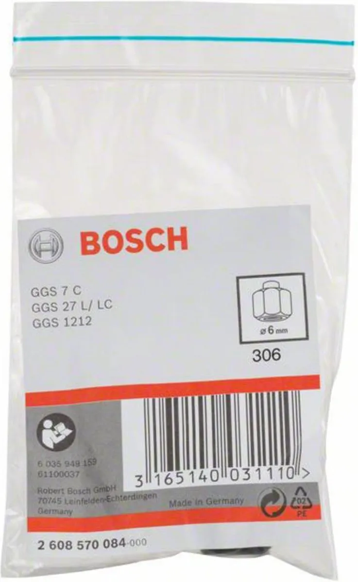 Bosch Spantang/moer 6mm - 2608570084