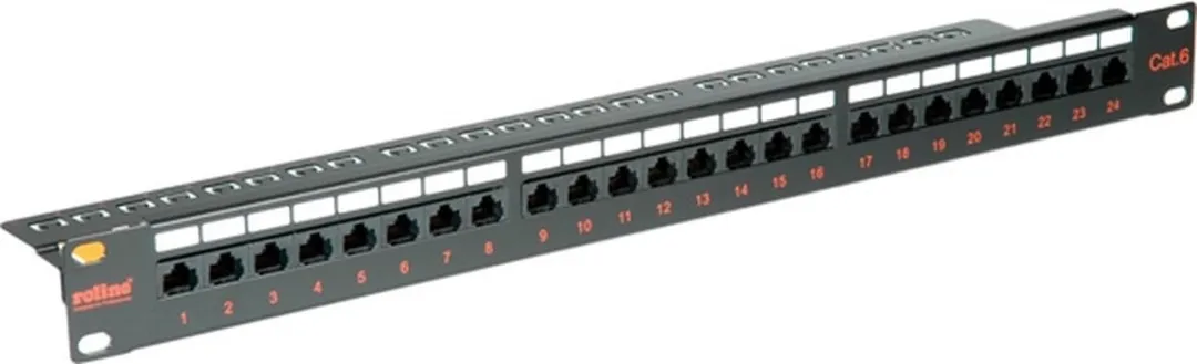Roline 26.11.0362 Patchpanel Cat.6 24 Poorten - Zwart - afbeelding 2 van 2