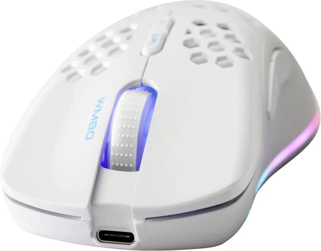 Deltaco WM80 Gaming Muis 6400 DPI - Wit